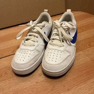 Nike Kids White and Blue Sneakers